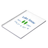Het huis aan het meer. Datum jaar aangepaste coörd Notitieboek (Linkerzijde)
