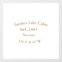 Het huis aan het meer. Datum jaar aangepaste coörd