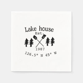 Het huis aan het meer. Datum jaar aangepaste coörd Servet