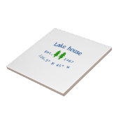 Het huis aan het meer. Datum jaar aangepaste coörd Tegeltje (Zijkant)