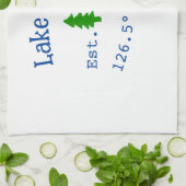 Het huis aan het meer. Datum jaar aangepaste coörd Theedoek (Gevouwen)