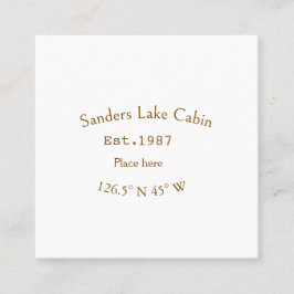 Het huis aan het meer. Datum jaar aangepaste coörd Vierkante Visitekaartje