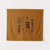 Het huis aan het meer. Datum jaar aangepaste coörd Wandkleed (Voorkant (horizontaal))