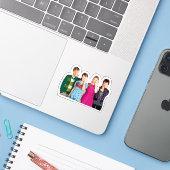 Het huis anubis sticker (Laptop met iPhone)