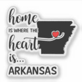 Het huis Arkansas is waar het hart is Sticker (Voorkant)