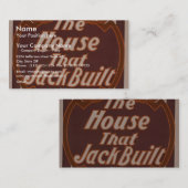 Het huis dat Jack bouwde, 'Broadhurst's' Retro de Visitekaartje (Voorkant / Achterkant)