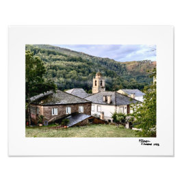 Het huis. foto afdruk