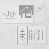 Het Huis/het Monogram van het Platina van de Visitekaartje (Voorkant / Achterkant)