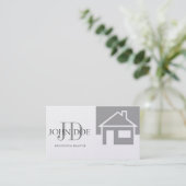 Het Huis/het Monogram van het Platina van de Visitekaartje (Staand voorkant)