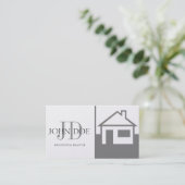 Het Huis/het Monogram van het Platina van de Visitekaartje (Staand voorkant)