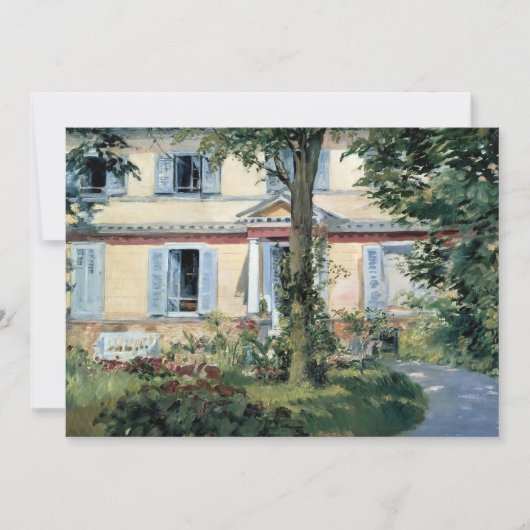 Het huis in Rueil | Édouard Manet (Voorkant)
