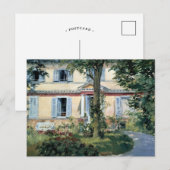 Het huis in Rueil | Édouard Manet Briefkaart (Voorkant / Achterkant)