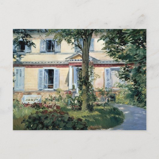 Het huis in Rueil | Édouard Manet Briefkaart (Voorkant)