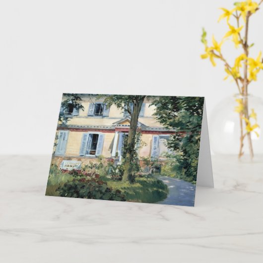 Het huis in Rueil | Édouard Manet Kaart (Gele Bloem)