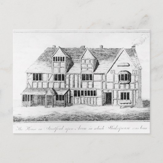 Het Huis in Stratford-upon-Avon Briefkaart (Voorkant)
