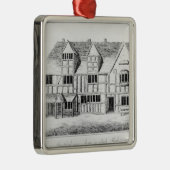 Het Huis in Stratford-upon-Avon Metalen Ornament (Rechts)