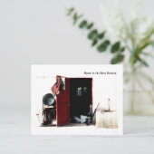 Het huis is de Beste terugtocht Briefkaart (Staand voorkant)