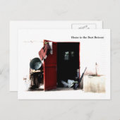 Het huis is de Beste terugtocht Briefkaart (Voorkant / Achterkant)