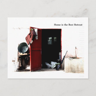 Het huis is de Beste terugtocht Briefkaart