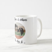 Het huis is waar de hond is, Japanse kin-hond Koffiemok (Voorkant rechts)