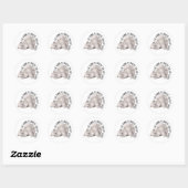 Het huis is waar de kat leeft ronde sticker (Vel)