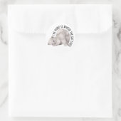 Het huis is waar de kat leeft ronde sticker (Tas)