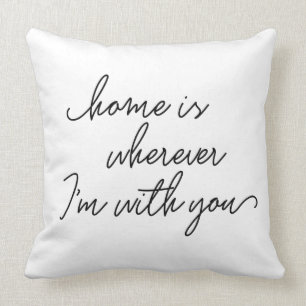 Het huis is waar ik met u handgeschreven manuscrip kussen