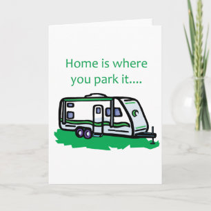 Het huis is waar u het parkeert kaart
