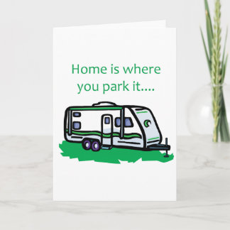 Het huis is waar u het parkeert kaart