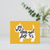 Het huis is waar Uw Hond is Briefkaart (Staand voorkant)