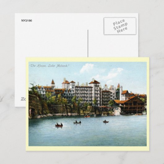 Het huis, Lake Mohonk, NY 1910  Briefkaart (Voorkant / Achterkant)