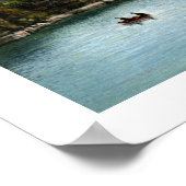 Het huis, Lake Mohonk, NY 1910  Poster (Hoek)