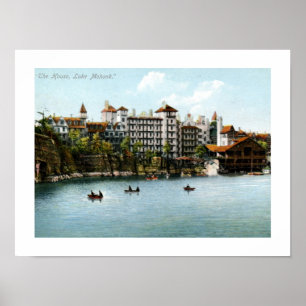 Het huis, Lake Mohonk, NY 1910  Poster