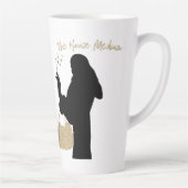 Het huis Medium Tall Mok- w gouden tas Latte Mok (Rechts)