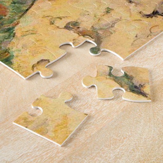 Het huis met gebarsten muren ~ Cezanne 11 x 14 Legpuzzel (Zijkant)