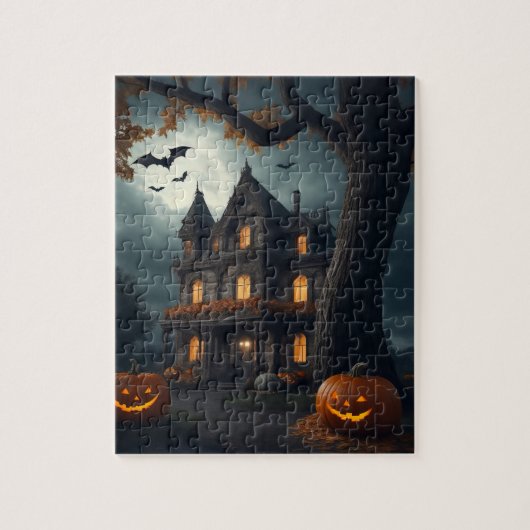 Het huis naast de boom van de dode man legpuzzel (Verticaal)