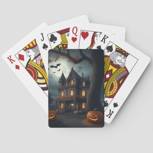 Het huis naast de dodeboom van de dode man pokerkaarten (Achterkant)