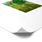 Het huis op de heuvels, groene natuur poster (Hoek)