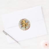Het huis ronde sticker (Envelop)