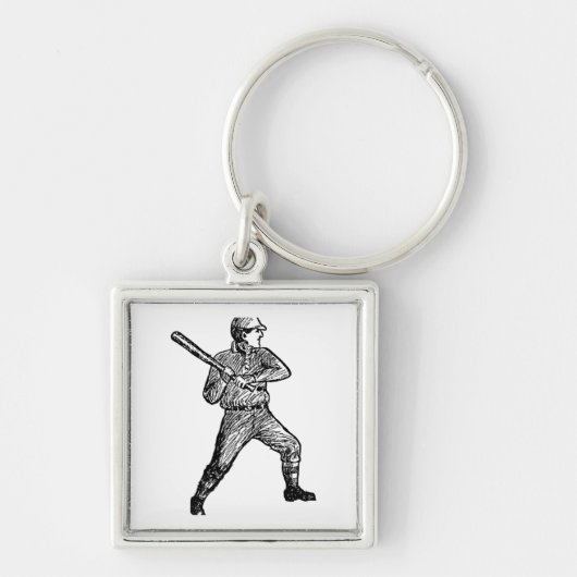 Het huis stelt het Honkbal van de Pret van de Bal Sleutelhanger (Voorkant)