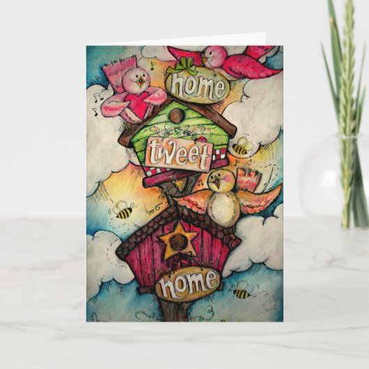 Het huis tjirpt naar huis kaart (Voorkant)