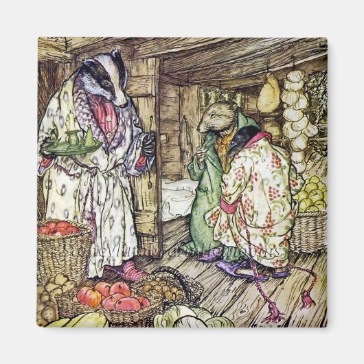 “Het huis van de das” door Arthur Rackham Magneet (Voorkant)