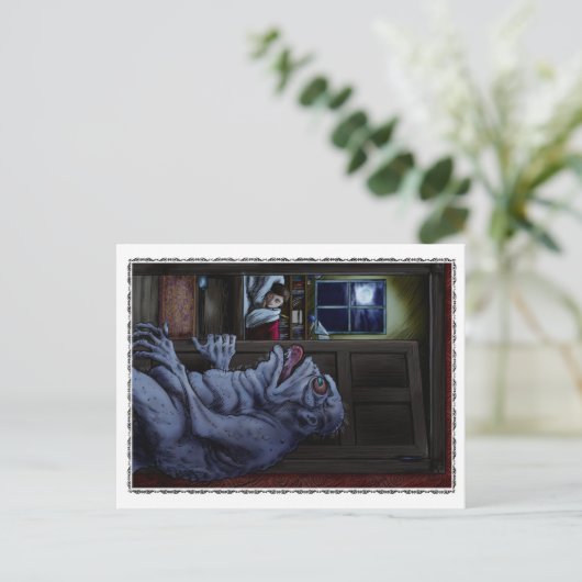 Het huis van de gehakte doll briefkaart (Staand voorkant)