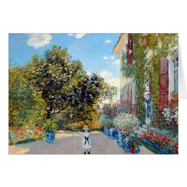 Het huis van de kunstenaar door Claude Monet (Voorkant Horizontaal)