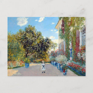 Het huis van de kunstenaar door Claude Monet Briefkaart