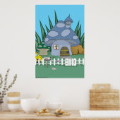 Het Huis van de paddestoel Poster (Keuken)