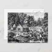 Het huis van de pioneer aan de Westerne grens Briefkaart (Voorkant / Achterkant)