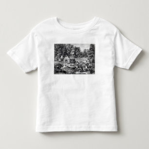 Het huis van de pioneer aan de Westerne grens Kinder Shirts