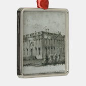 Het huis van de President na de vernietiging Metalen Ornament (Rechts)