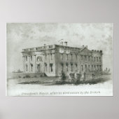 Het huis van de President na de vernietiging Poster (Voorkant)